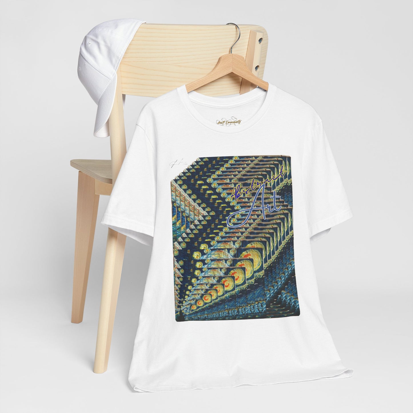 Abstract Starry Night / By A Valadez / Unisex Jersey Short Sleeve Tee