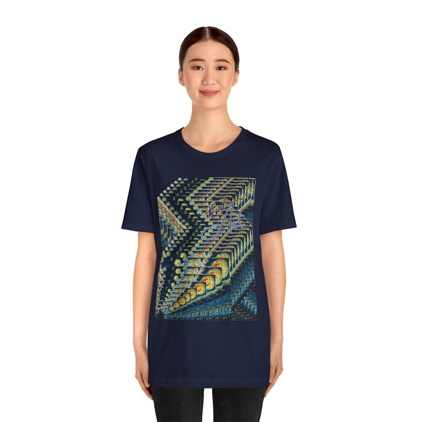 Abstract Starry Night / By A Valadez / Unisex Jersey Short Sleeve Tee