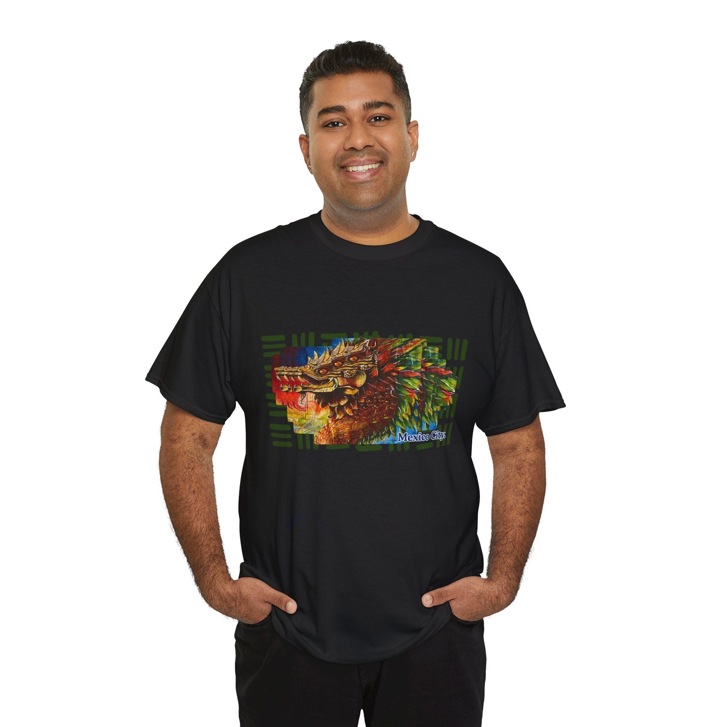 Quetzalcoatl by A Valadez / Unisex Heavy Cotton Tee