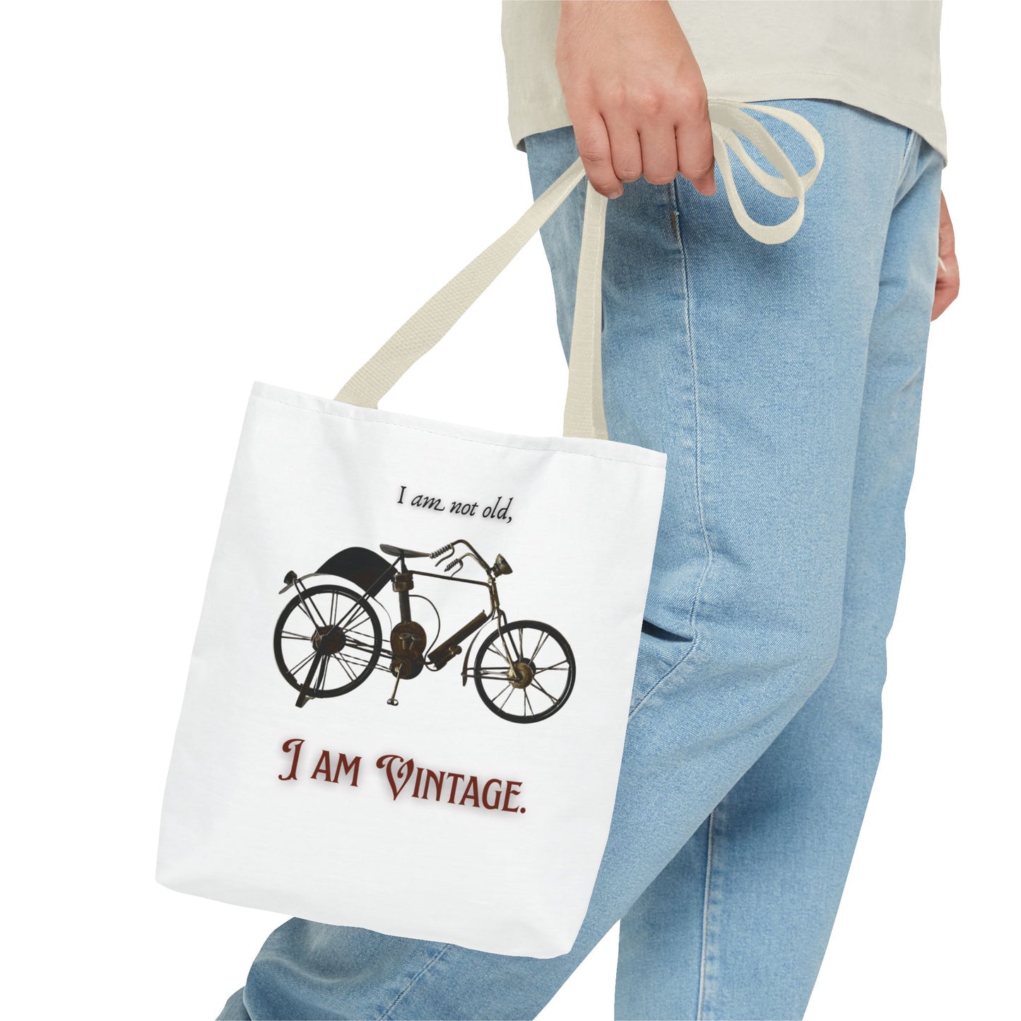 I am vintage / by A Valadez / Tote Bag (AOP)