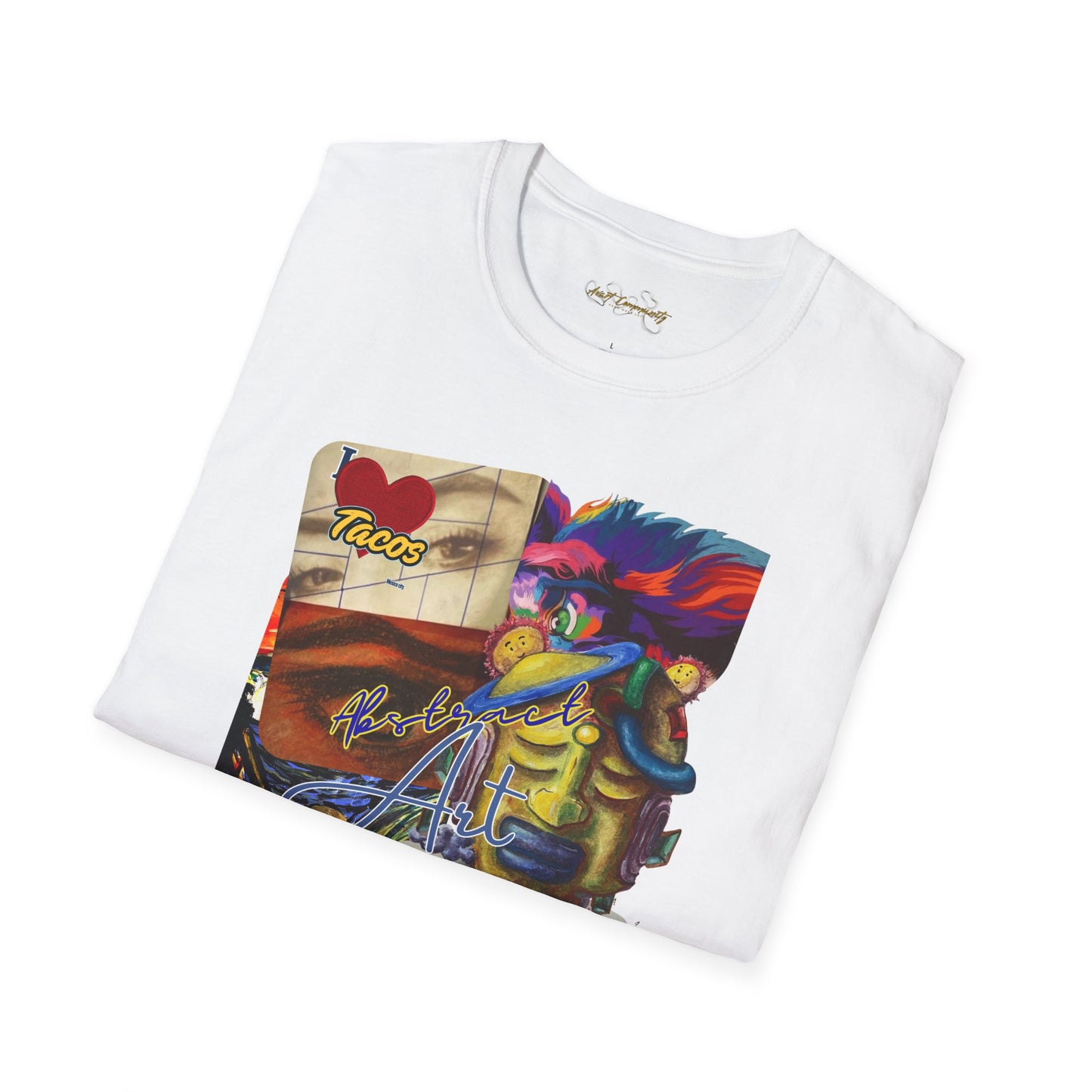 Abstract collage/ By A Valadez/ Unisex Softstyle T-Shirt