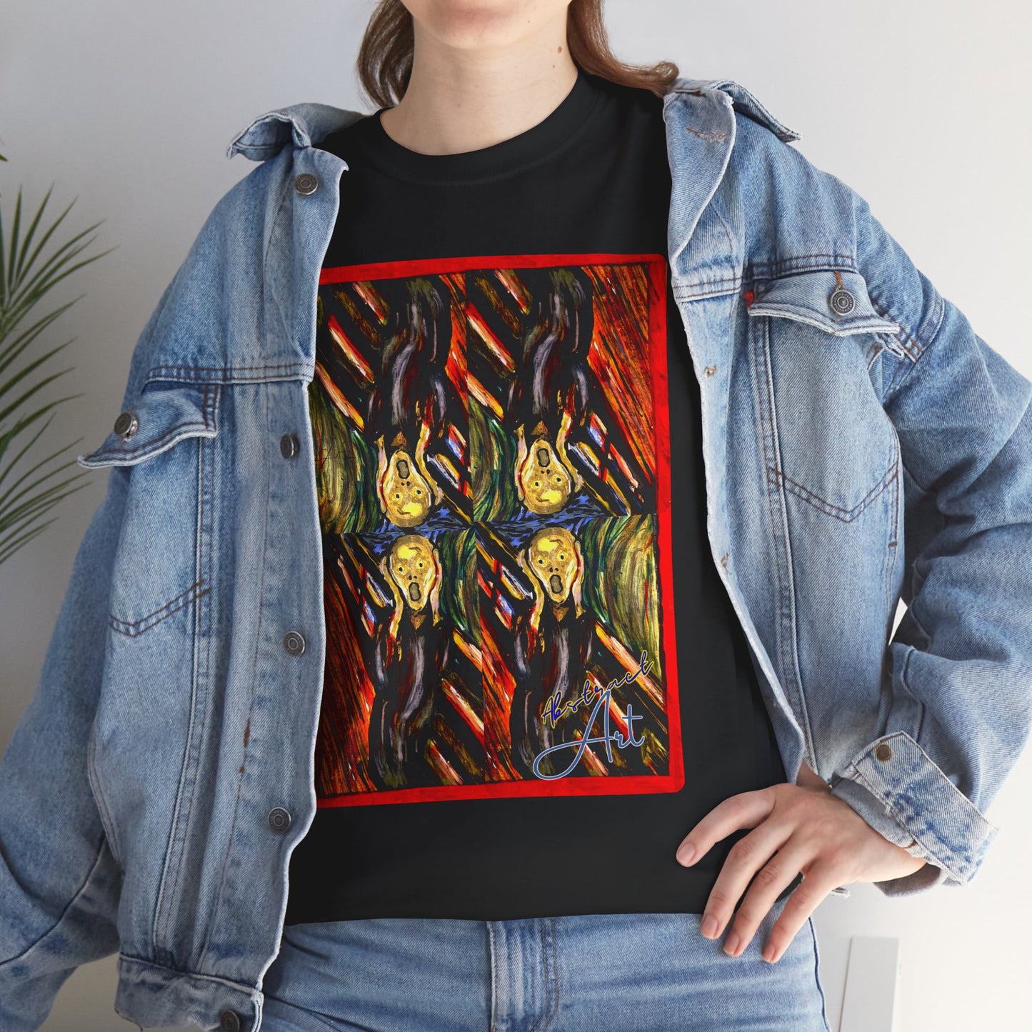 Abstract Screming / By A Valadez / Unisex Heavy Cotton Tee