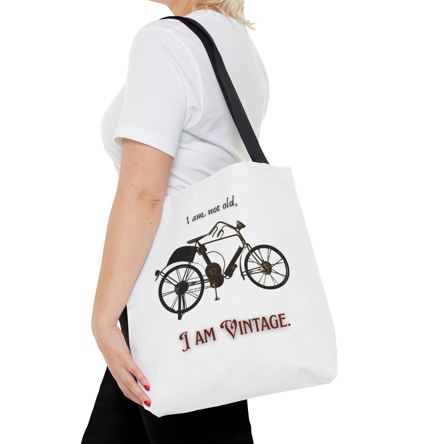 I am vintage / by A Valadez / Tote Bag (AOP)