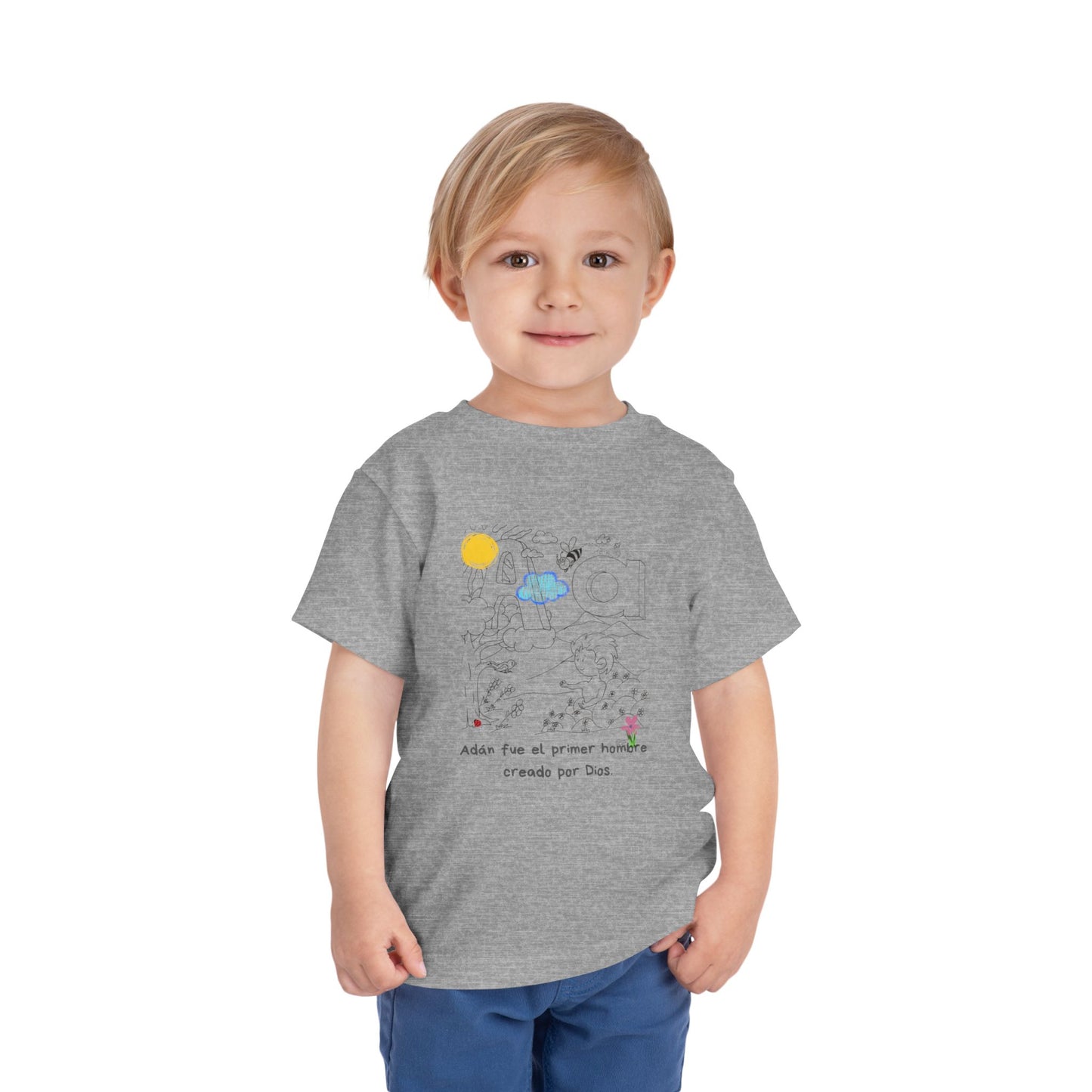 Letter A / The ABCs in the Bible/ by A Valadez/ Toddler Short Sleeve Tee