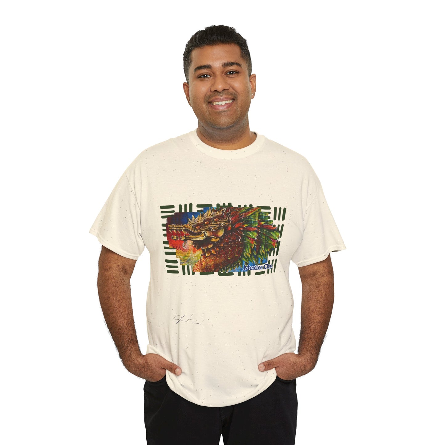 Quetzalcoatl by A Valadez / Unisex Heavy Cotton Tee