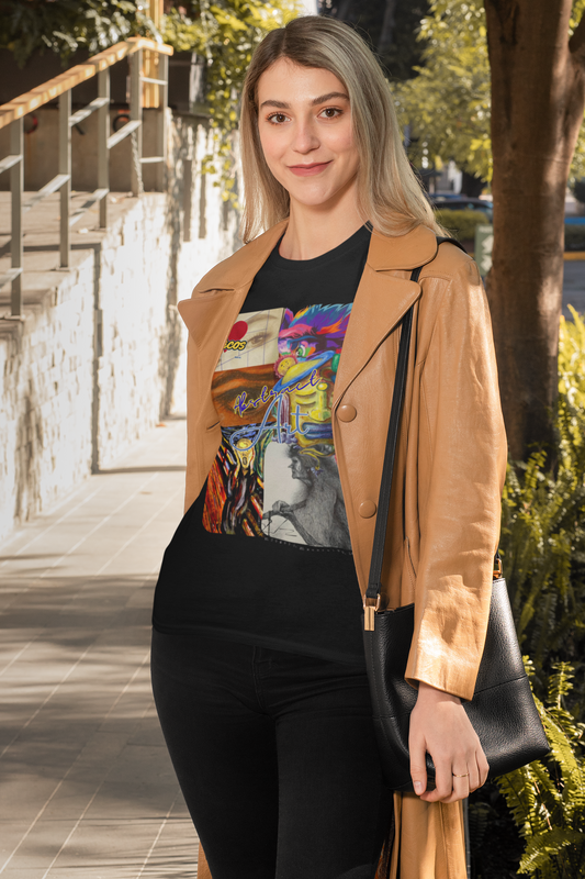 Abstract collage/ By A Valadez/ Unisex Softstyle T-Shirt