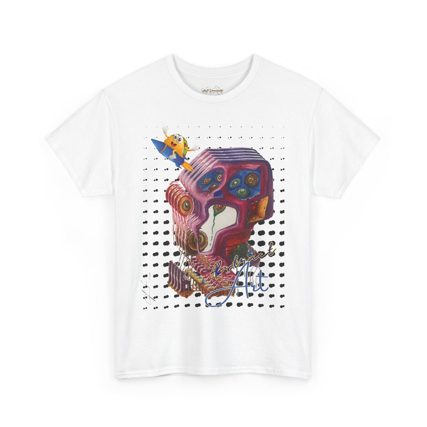 Surprised abstract/ By A Valadez/ Unisex Heavy Cotton Tee