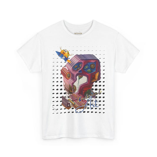 Surprised abstract/ By A Valadez/ Unisex Heavy Cotton Tee