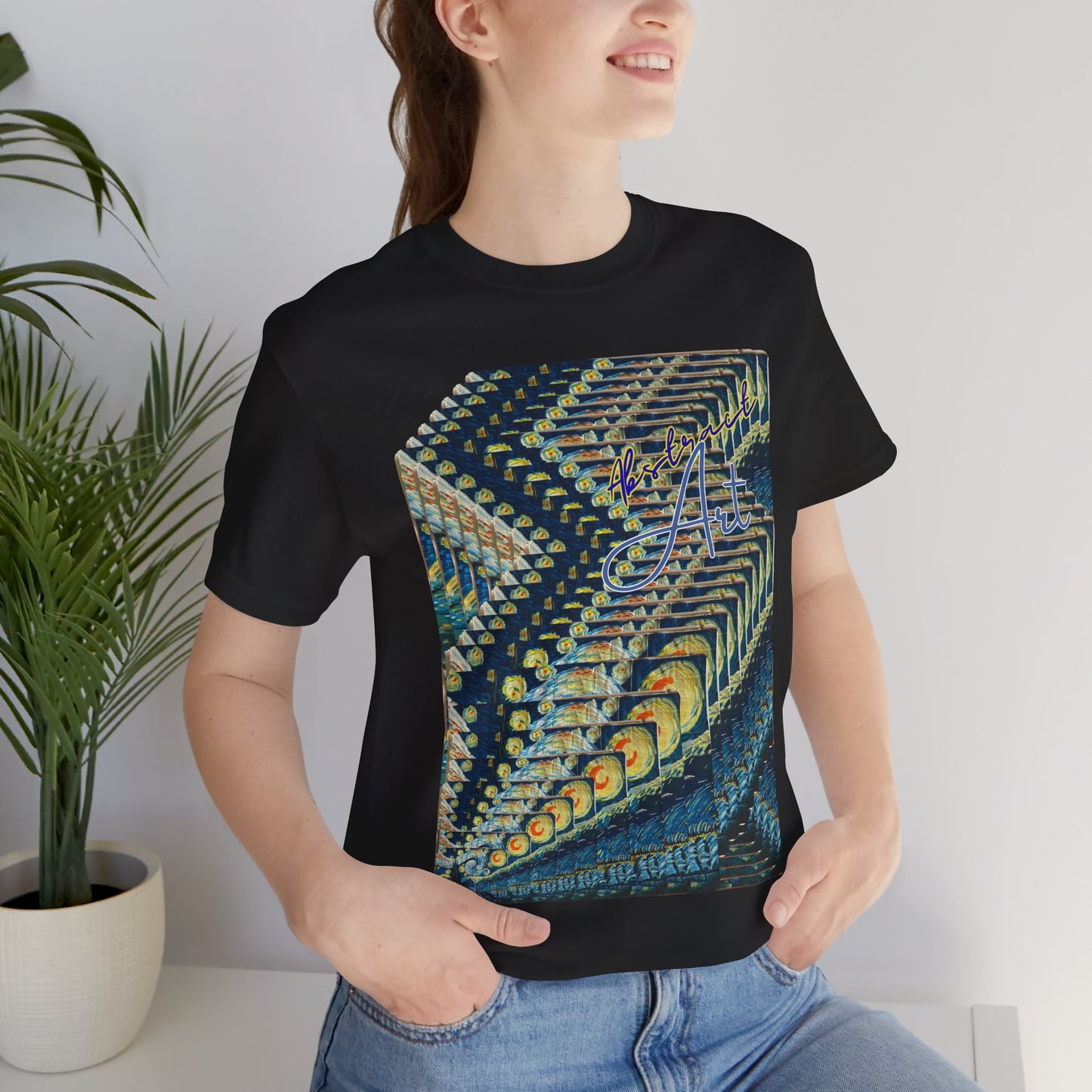 Abstract Starry Night / By A Valadez / Unisex Jersey Short Sleeve Tee