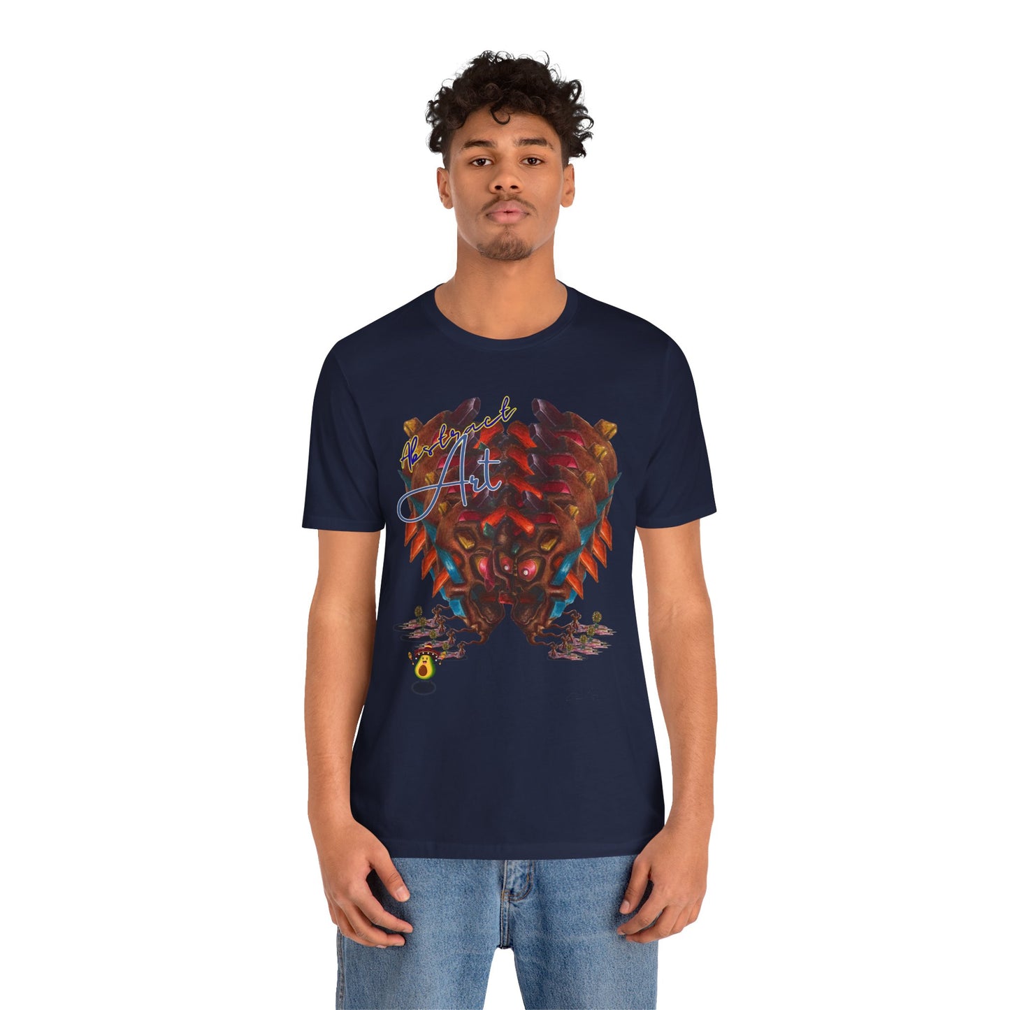 Angry boy abstract/ By A Valadez/ Unisex Jersey Short Sleeve Tee