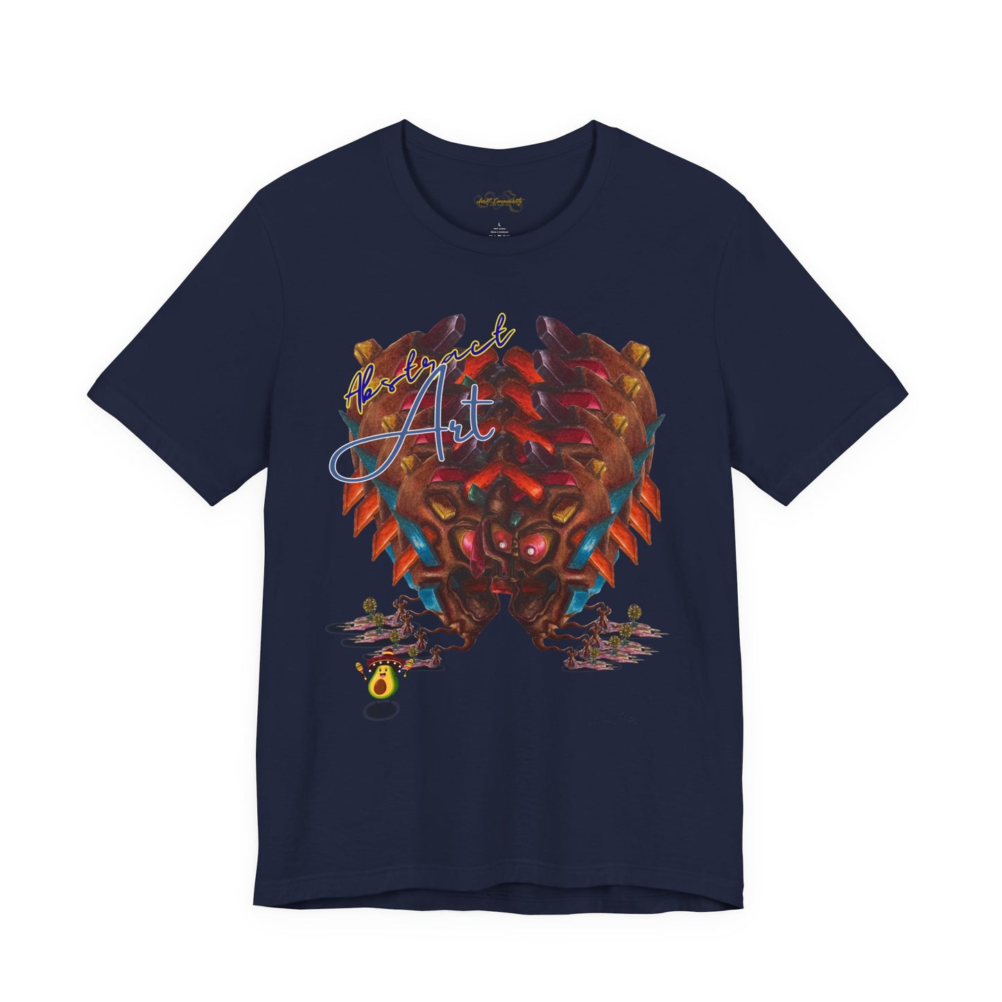 Angry boy abstract/ By A Valadez/ Unisex Jersey Short Sleeve Tee