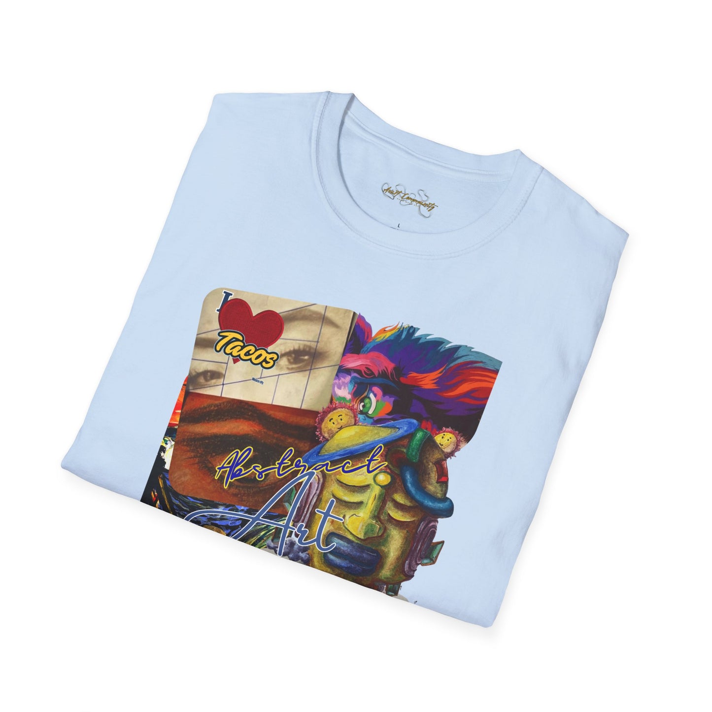 Abstract collage/ By A Valadez/ Unisex Softstyle T-Shirt
