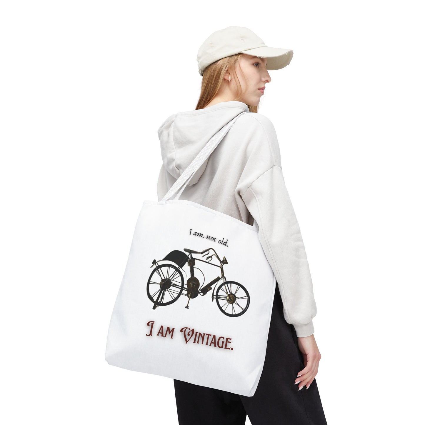 I am vintage / by A Valadez / Tote Bag (AOP)