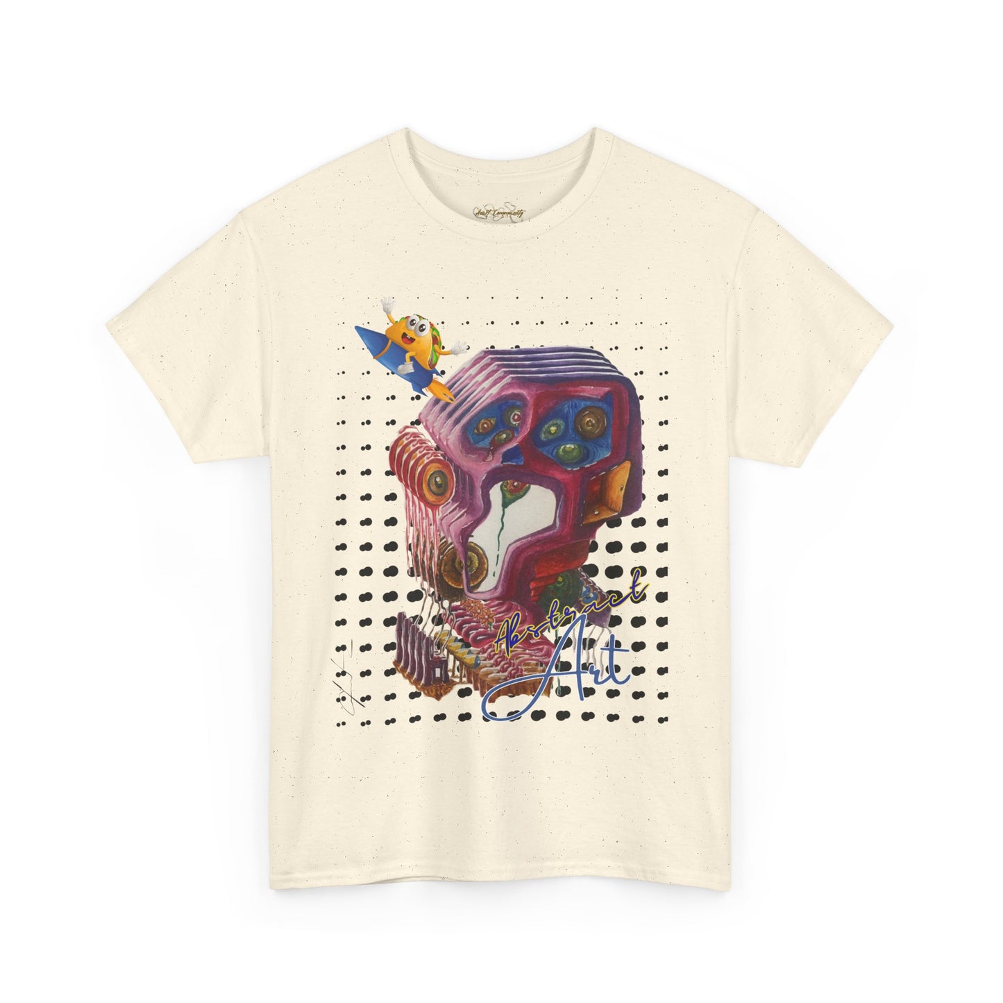 Surprised abstract/ By A Valadez/ Unisex Heavy Cotton Tee