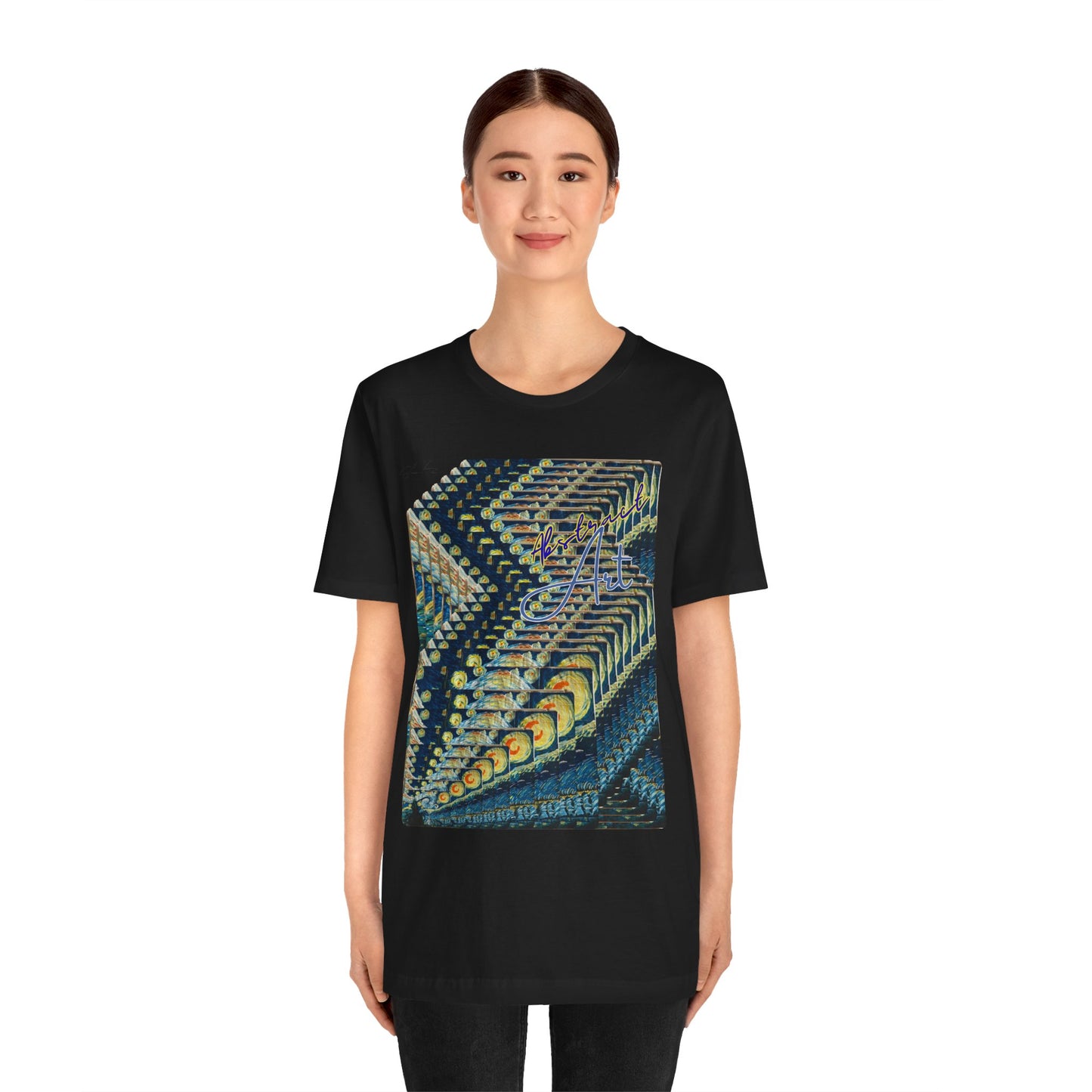 Abstract Starry Night / By A Valadez / Unisex Jersey Short Sleeve Tee