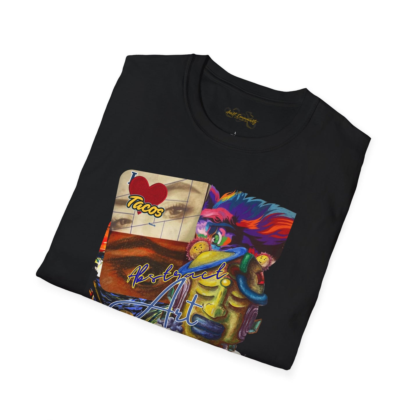 Abstract collage/ By A Valadez/ Unisex Softstyle T-Shirt