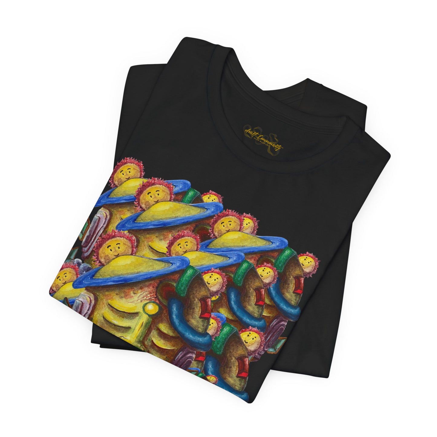 Abstract Art  face / By A Valadez / Unisex Jersey Short Sleeve Tee