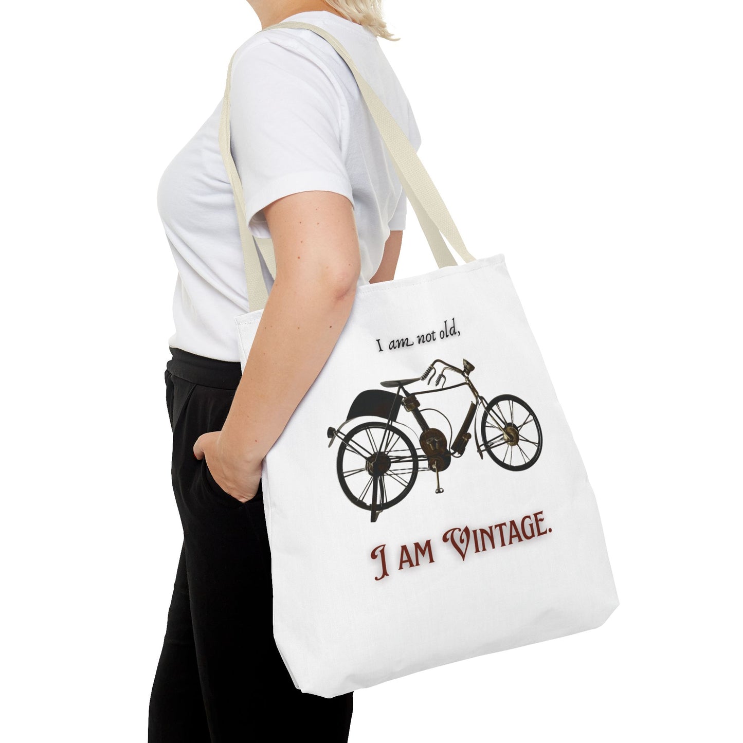 I am vintage / by A Valadez / Tote Bag (AOP)