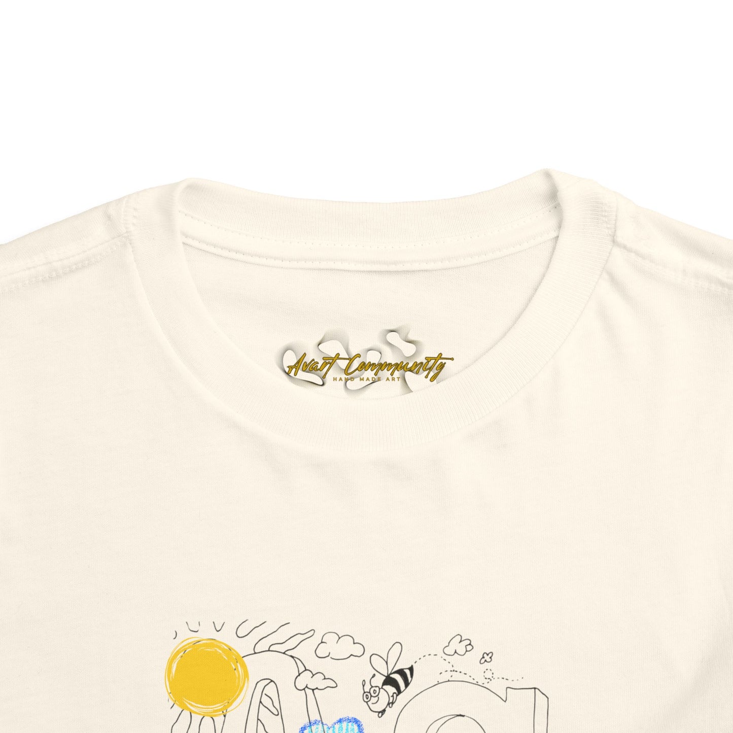 Letter A / The ABCs in the Bible/ by A Valadez/ Toddler Short Sleeve Tee