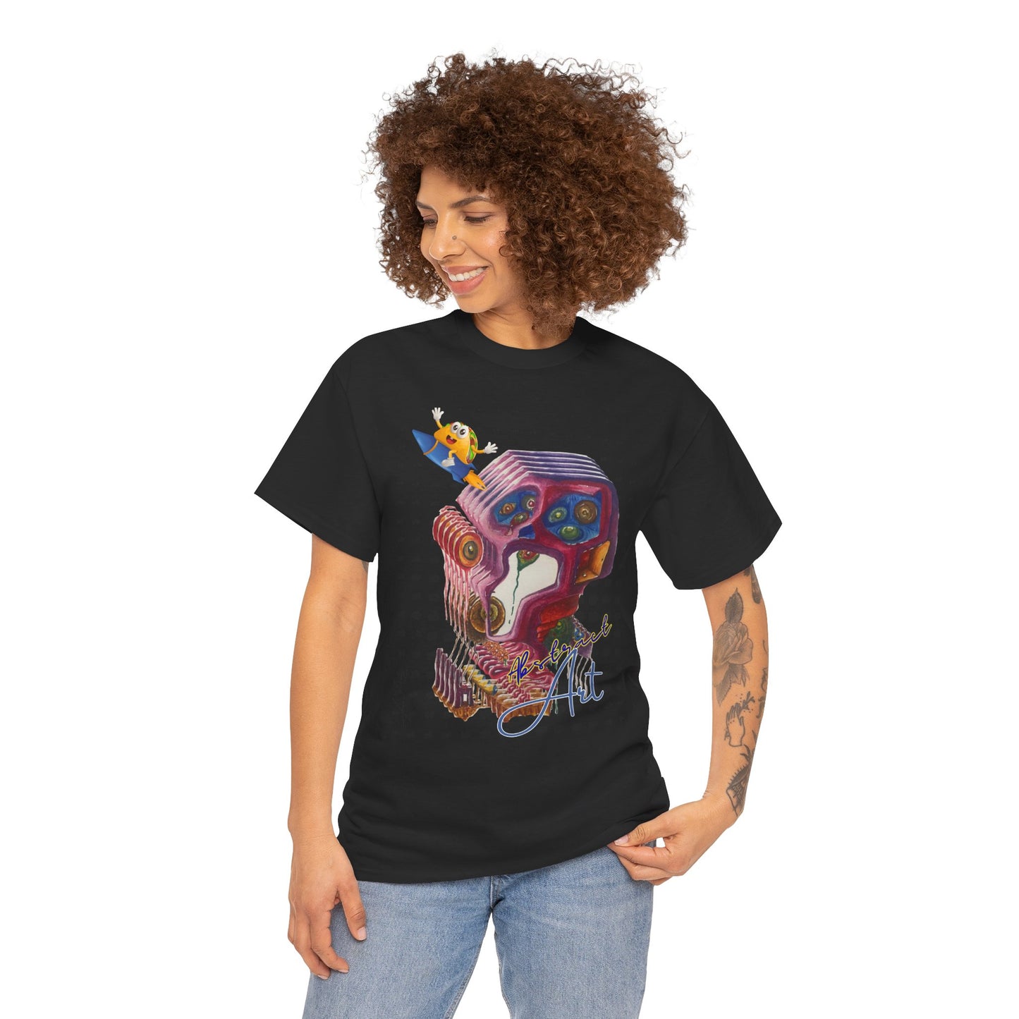 Surprised abstract/ By A Valadez/ Unisex Heavy Cotton Tee